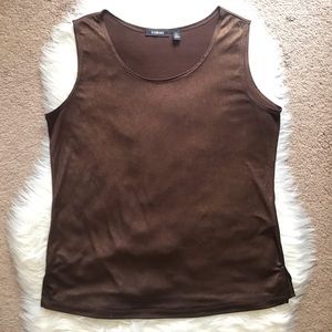Brown & Gold Shimmer Tank Top